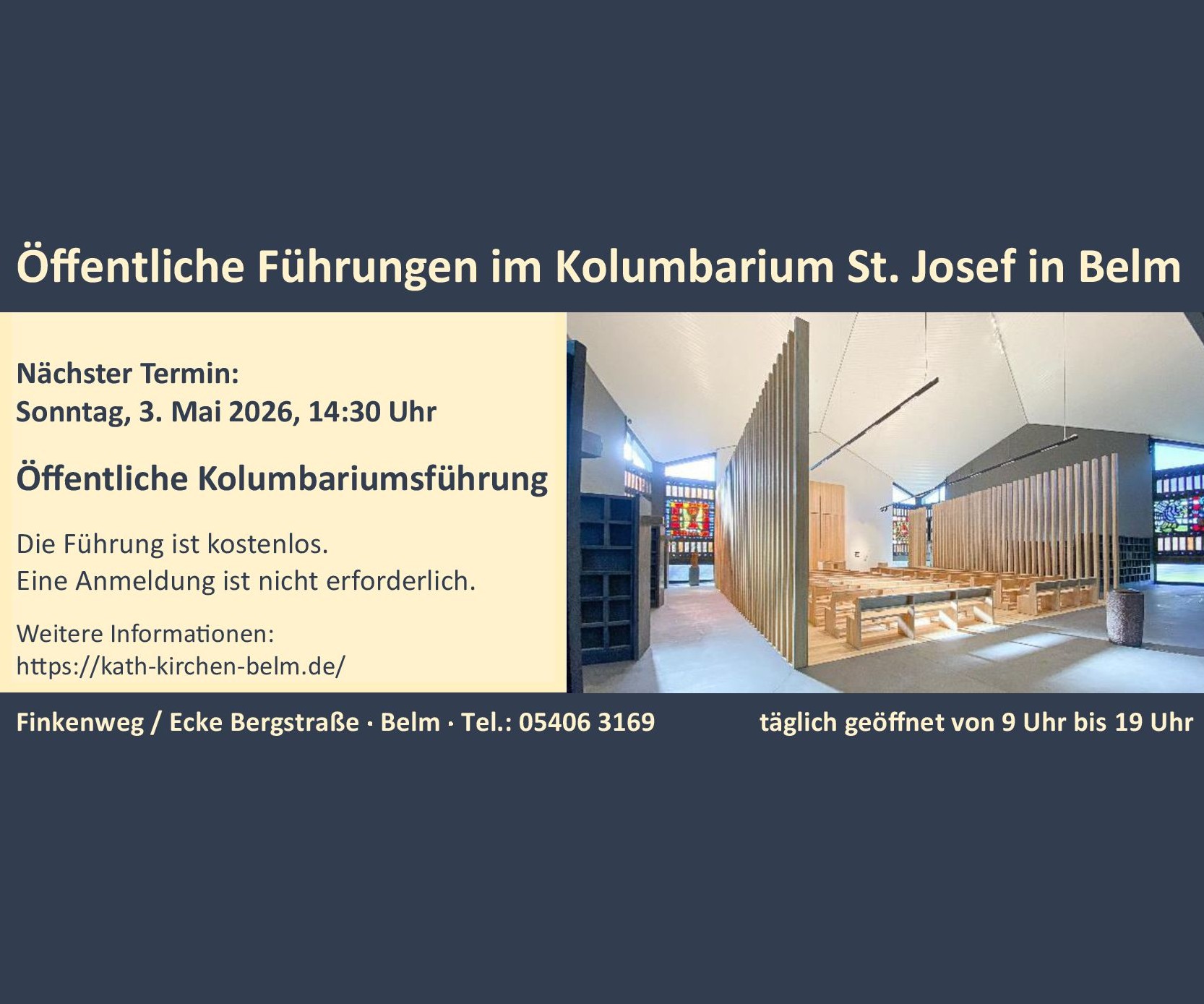 Öffentliche Kolumbariumsführung