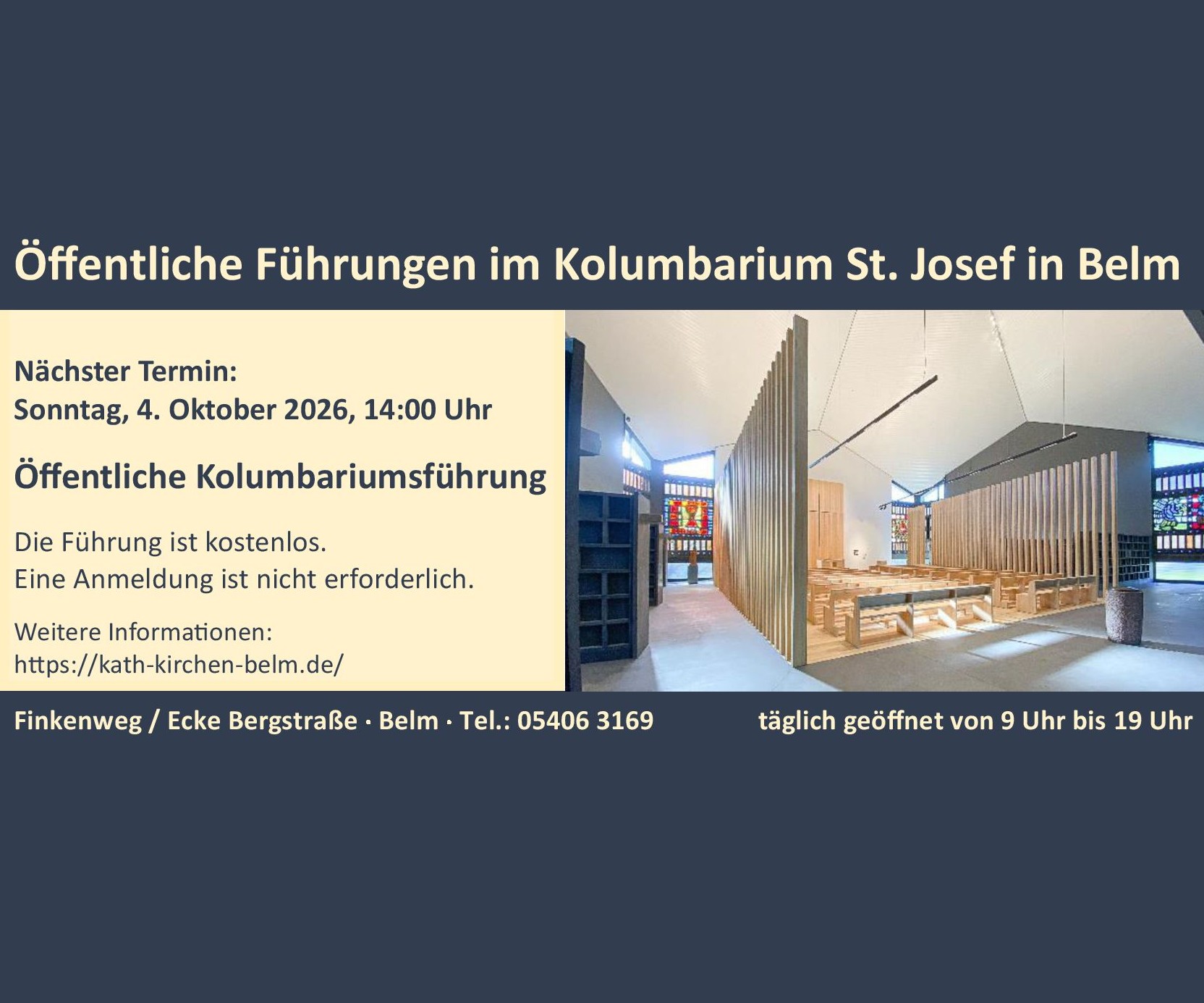 Öffentliche Kolumbariumsführung